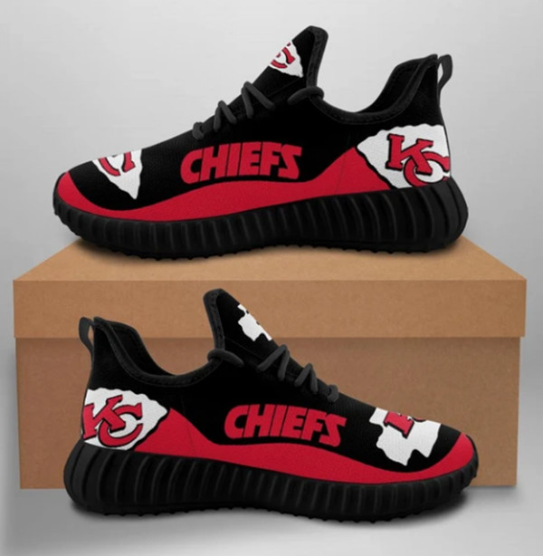 Men's Kansas City Chiefs Mesh Knit Sneakers/Shoes 019 Men's Kansas City Chiefs Mesh Knit Sneakers/Shoes 019